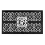 Monogrammed Damask Bar Mat - Small