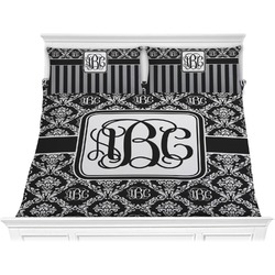 Monogrammed Damask Comforter Set - King (Personalized)