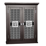 Monogrammed Damask Cabinet Decal - Custom Size (Personalized)