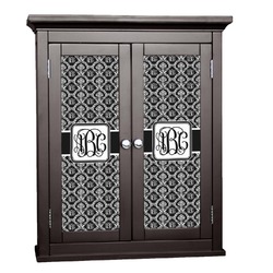Monogrammed Damask Cabinet Decal - Custom Size (Personalized)