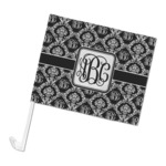 Monogrammed Damask Car Flag