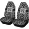 Monogrammed Damask Car Seat Covers
