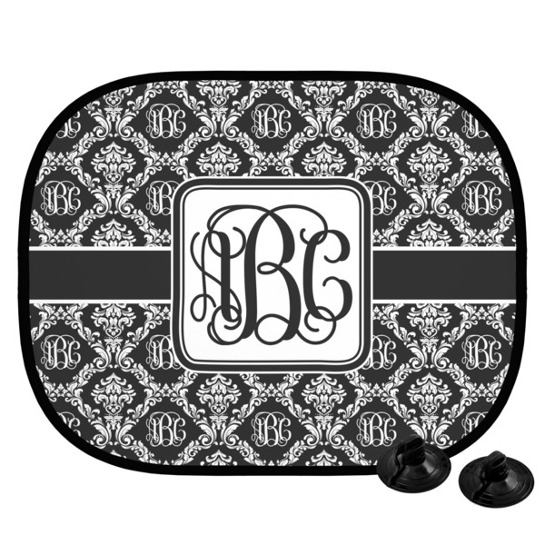 Custom Monogrammed Damask Car Side Window Sun Shade (Personalized)