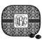 Monogrammed Damask Car Side Window Sun Shade (Personalized)