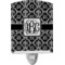 Monogrammed Damask Ceramic Night Light (Personalized)
