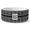 Monogrammed Damask Ceramic Dog Bowl (Personalized)