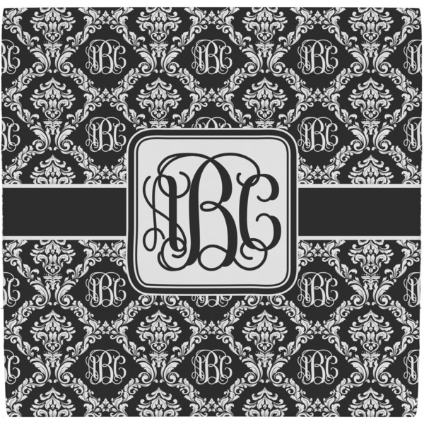 Custom Monogrammed Damask Ceramic Tile Hot Pad (Personalized)