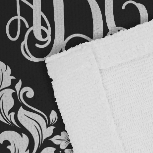 Monogrammed Damask Close up of Fabric