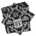 Monogrammed Damask Cloth Napkins (Set of 4) (Personalized)