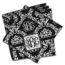 Monogrammed Damask Cloth Napkins (Set of 4) (Personalized)