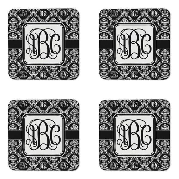 Monogrammed Damask Coaster Set - APPROVAL