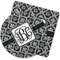 Monogrammed Damask Rubber Backed Coaster (Personalized)