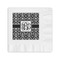 Monogrammed Damask Coined Cocktail Napkins