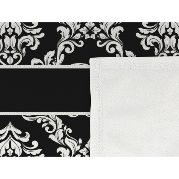 Monogrammed Damask Cooling Towel- Detail