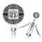 Monogrammed Damask Corkscrew (Personalized)