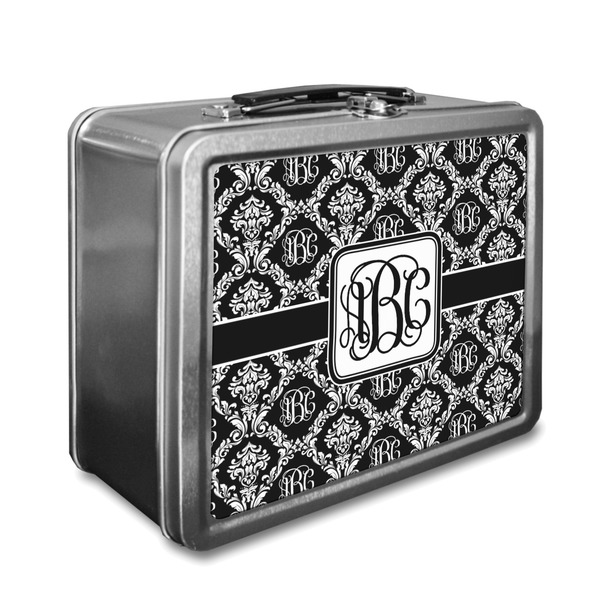 Custom Monogrammed Damask Lunch Box (Personalized)