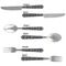 Monogrammed Damask Cutlery Set - APPROVAL