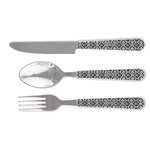 Monogrammed Damask Cutlery Set