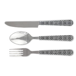 Monogrammed Damask Cutlery Set
