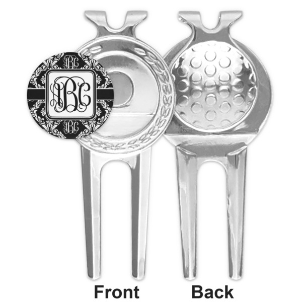 Monogrammed Damask Divot Tool - Second