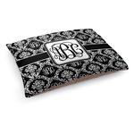 Monogrammed Damask Dog Bed - Medium