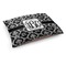 Monogrammed Damask Dog Bed - Medium