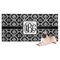 Monogrammed Damask Dog Towel (Personalized)