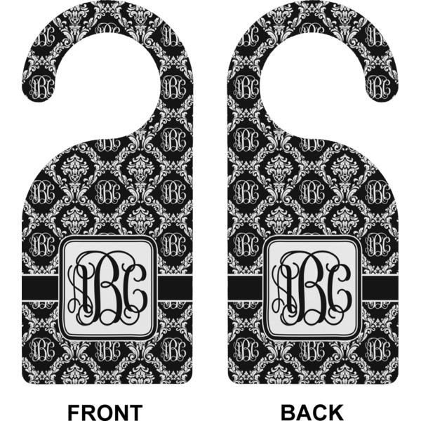 Monogrammed Damask Door Hanger (Approval)