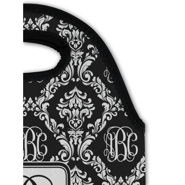 Monogrammed Damask Double Wine Tote - Detail 1 (new)