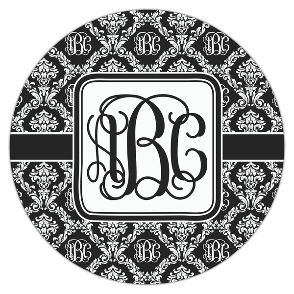 Monogrammed Damask Drink Topper - XLarge - Single