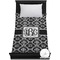 Monogrammed Damask Duvet Cover - Twin XL (Personalized)