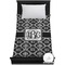Monogrammed Damask Duvet Cover - Twin (Personalized)