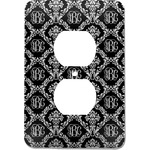 Monogrammed Damask Electric Outlet Plate (Personalized)