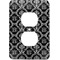 Monogrammed Damask Electric Outlet Plate