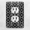 Monogrammed Damask Electric Outlet Plate - LIFESTYLE