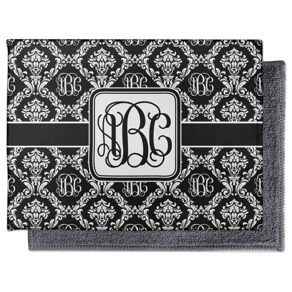 Monogrammed Damask Electronic Screen Wipe - Flat
