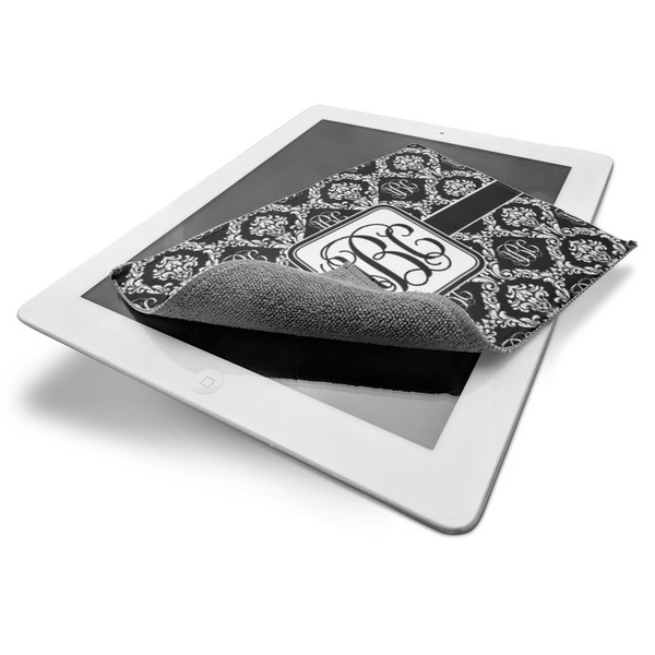 Monogrammed Damask Electronic Screen Wipe - iPad
