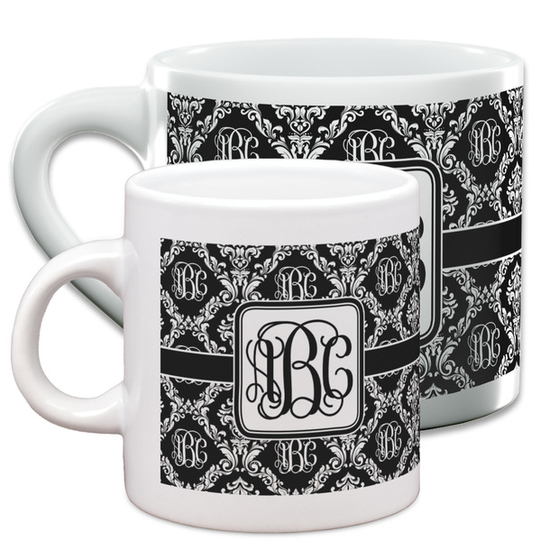 Monogrammed Damask Espresso Mugs - Main Parent