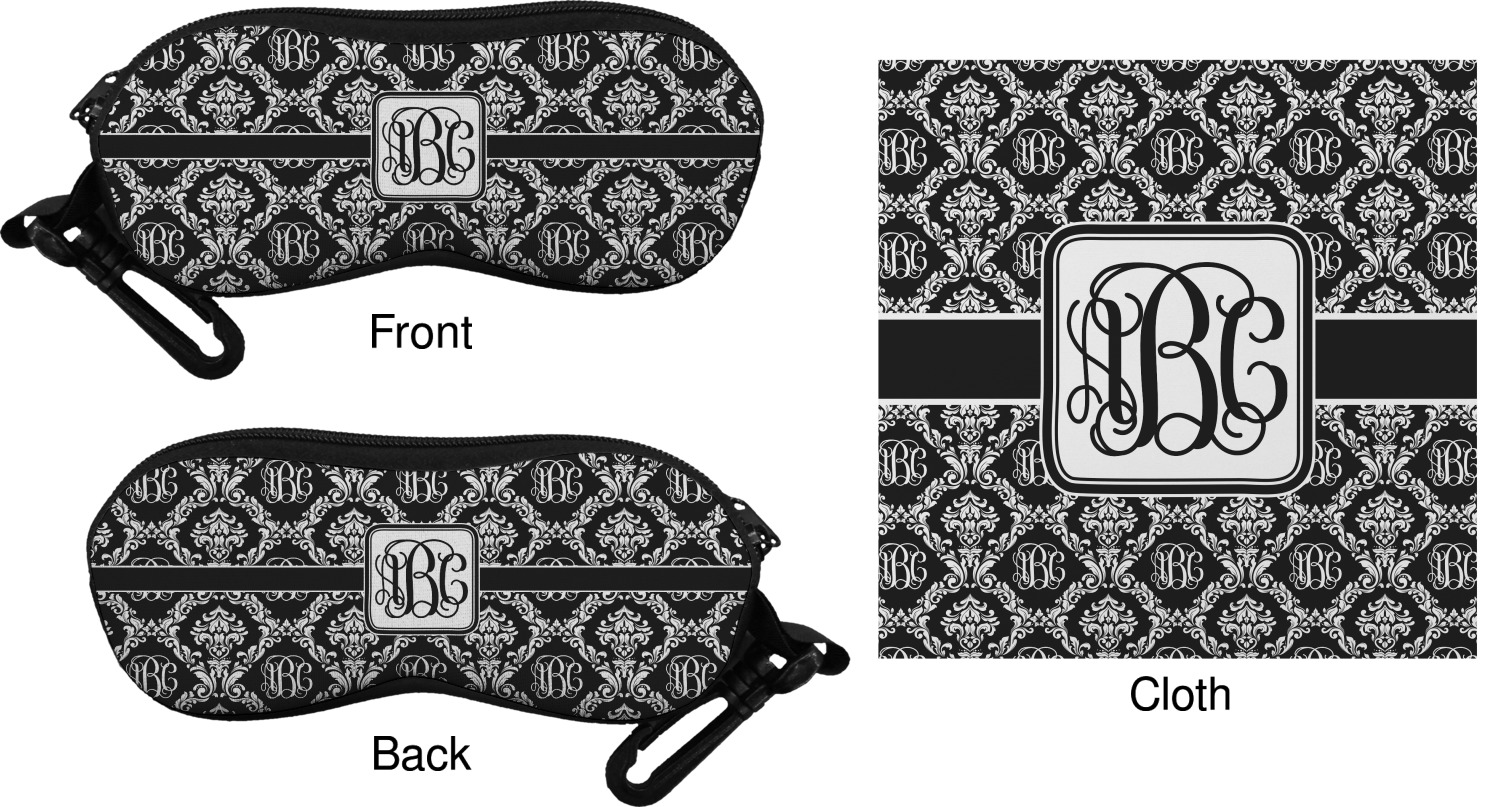Monogrammed Damask Eyeglass Case & Cloth (Personalized) YouCustomizeIt