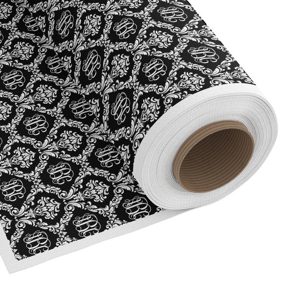Custom Monogrammed Damask Fabric by the Yard - Spun Polyester Poplin