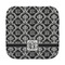 Monogrammed Damask Face Cloth-Rounded Corners