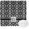 Monogrammed Damask Wash Cloth with soap