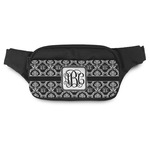 Monogrammed Damask Fanny Pack - Modern Style