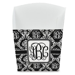 Monogrammed Damask French Fry Favor Boxes