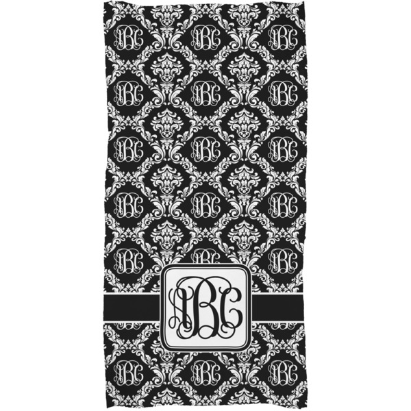 Monogrammed Damask Full Sized Bath Towel - Apvl