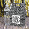 Monogrammed Damask Gable Favor Box - In Context