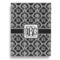 Monogrammed Damask Garden Flags - Large - Single Sided - FRONT