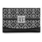 Monogrammed Damask Genuine Leather Womens Wallet - Front/Main