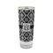 Monogrammed Damask 2 oz Shot Glass - Glass with Gold Rim