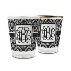 Monogrammed Damask Glass Shot Glass - 1.5 oz